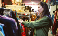 Secondhand clothes become fashionable in the US market