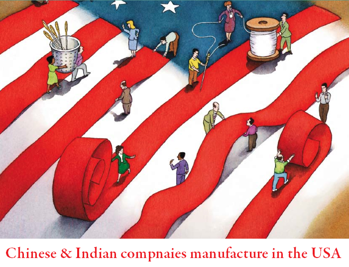 Chinese  Indian compnaies manufacture in the USA-pm1