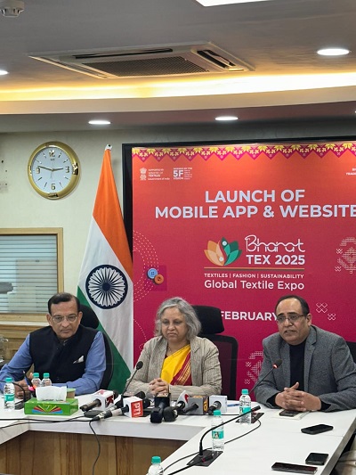 Bharat Tex 2025 app website launched for seamless engagement